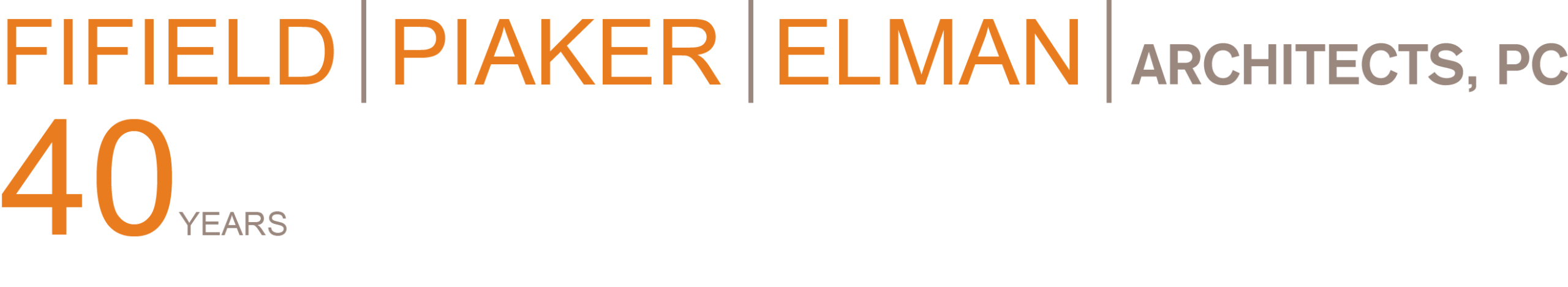 http://Orange%20wordmark%20of%20Fifeild%20Piaker%20Elman%20architects.